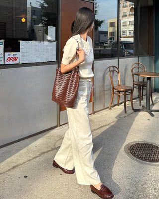 Grid Point Shoulder Bag