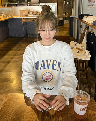 MAVEN Printed Oversized Sweatshirt