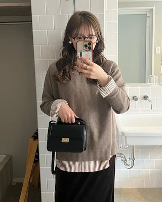 Raglan Line Point Knit