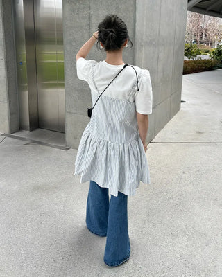 Gathered Bustier Camisole Dress