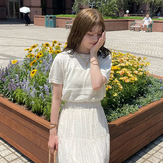 Punched Simple Summer Knit