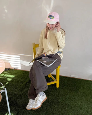 Embroidered Point Ball Cap