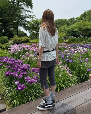 Flower Loose Fit Half Sleeve T-Shirt