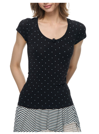 [NECY] Butterfly Dotted Slim T
