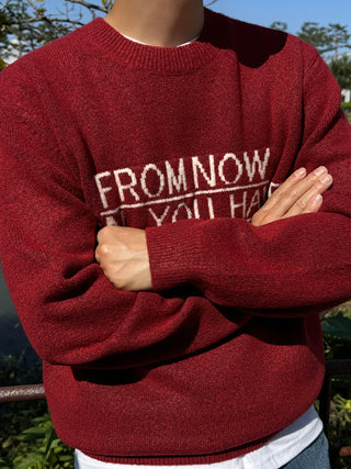 FROM NOW Intarsia Soft Knit