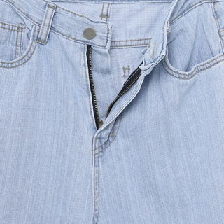 Wide straight denim pants