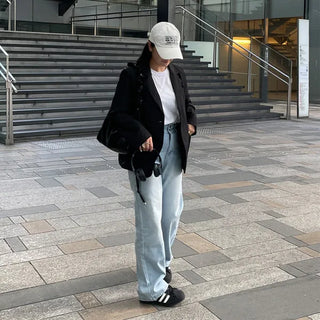 Wide Easy Denim Pants