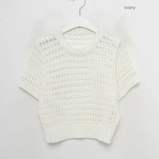 Perforated Cropped Knit