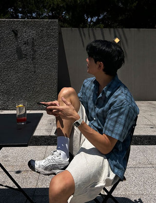Diplomatic Check Short Sleeve Shirt (5 colors)