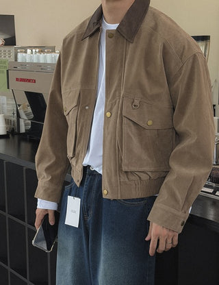 [high Q] D-ring Suede Jacket (2 colors)