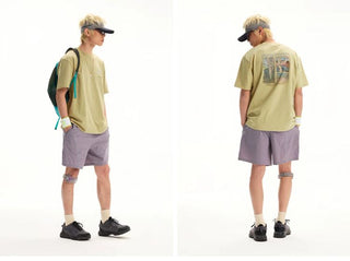 [Monterest] Washed Forest Print Relaxed Fit Tee