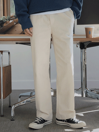 Wannabe Corduroy Wide Elastic Pants