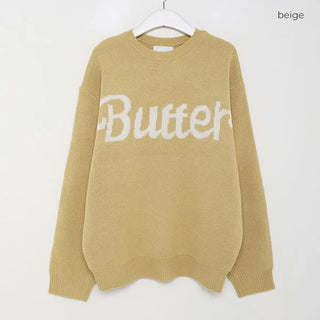 Unisex Butter Lettering Knit