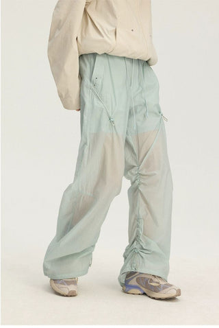 [Monterest] UPF50+ Water-Resistant Ruched Parachute Pants