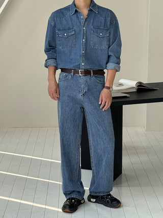 Fore Semi-Wide Denim Pants