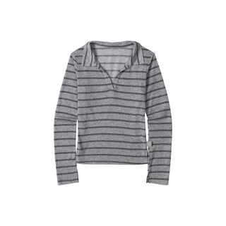 [NECY] Color Block Stripe Polo Shirt (2color)