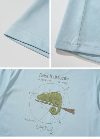 [Monterest] Chameleon Print Relaxed Fit T-Shirt