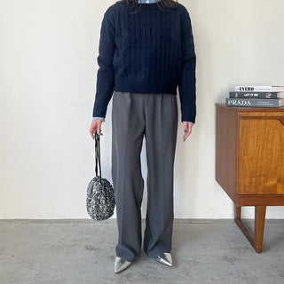 Soft wide slacks