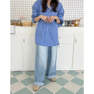 Basic blue color shirt