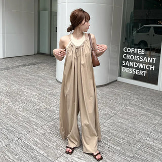 String Wide Jumpsuit
