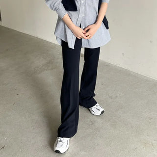 Slim bootcut slacks