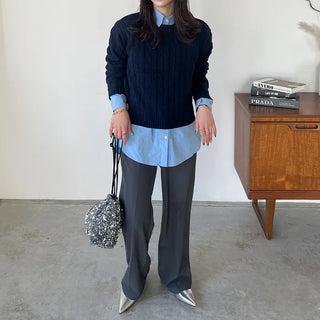 Round Cable Knit