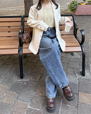 Oversized blazer jacket