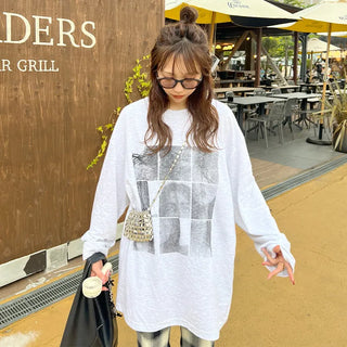 (Unisex) Square Long T-Shirt