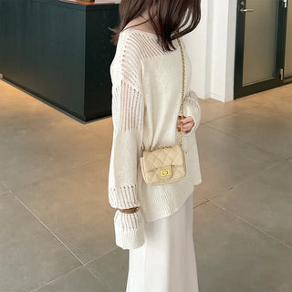 Boat neck sheer knit