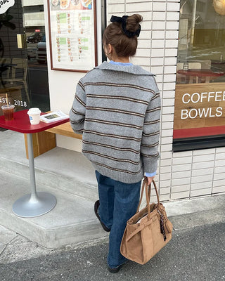 Colored striped knit