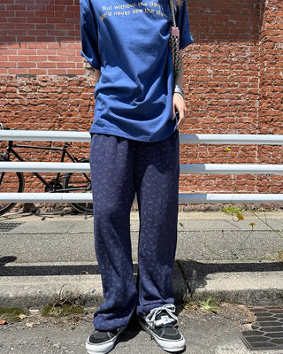 Flower Summer Waffle Easy Pants