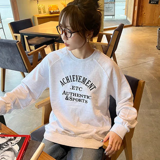 Raglan Sleeve Lettering Sweatshirt