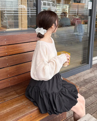 Boat neck loose fit knit