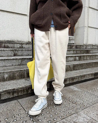Simple elastic waist jogger pants