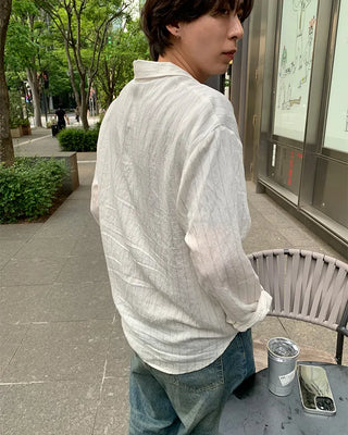 Linen striped shirt