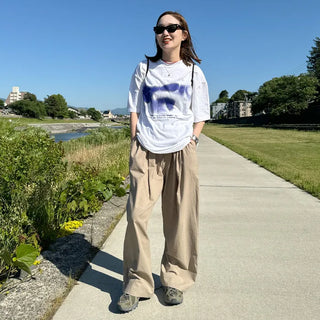 (Unisex) Cotton Wide Pants