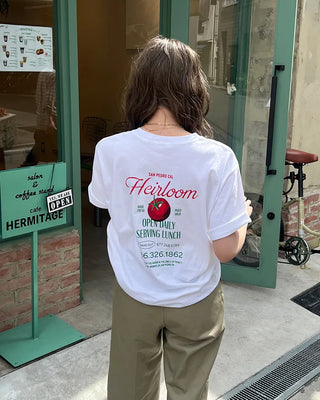 Tomato Lettering Loose Fit Short Sleeve T-Shirt