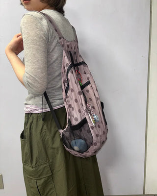 Polka Dot Nylon Backpack