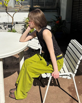 Colored cotton pants