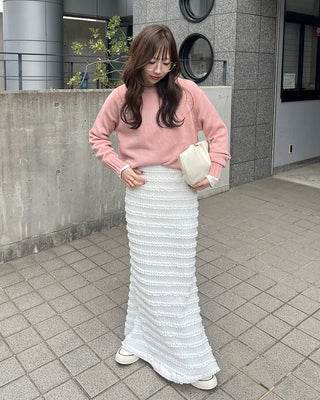Frilled Mermaid Long Skirt