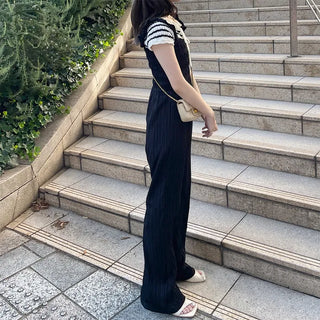 Shoulder Frill Washer Jumpsuit