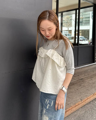 Frill wrap camisole