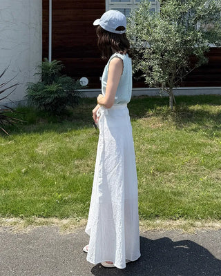 Wrap long skirt