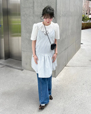 Gathered Bustier Camisole Dress