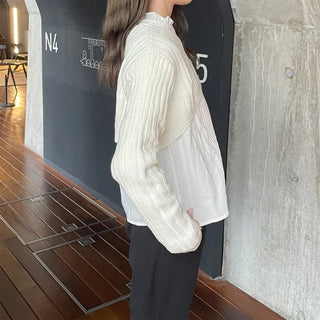 Cropped Rib Knit