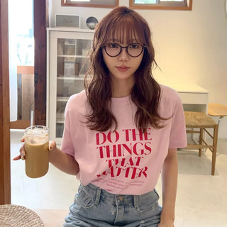 Lettering Basic T-Shirt
