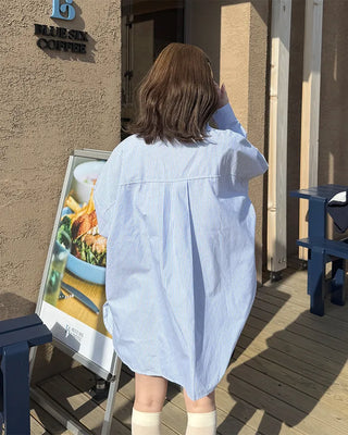 Loose-fit striped shirt