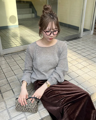 Oversized raglan knit