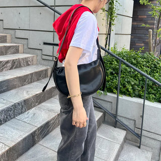 Half-moon shoulder bag