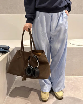 Suede shoulder bag